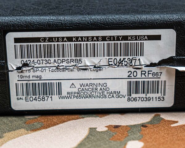 CZ SP-01 Tactical 9mm - Image 7