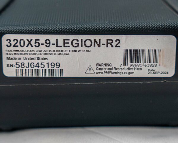 Sig Sauer P320 X-Five Legion 9mm - Image 8
